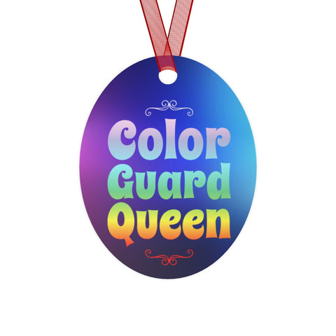 Color Guard Queen 6 - Metal Ornament