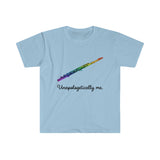 Unapologetically Me - Rainbow - Flute - Unisex Softstyle T-Shirt