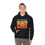 Vintage Grunge Lines Sunset - Bass Drum - Hoodie