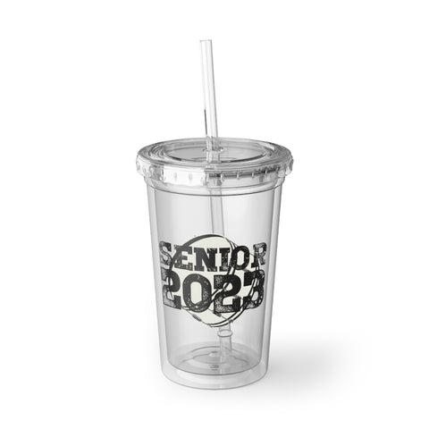 Senior 2023 - Black Lettering - Bass Drum - Suave Acrylic Cup