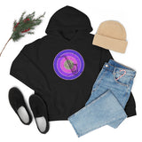 Vintage Grunge Purple Circle - Alto Saxophone - Hoodie