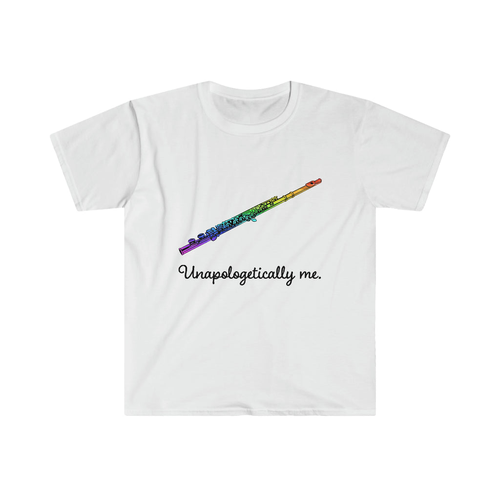 Unapologetically Me - Rainbow - Flute - Unisex Softstyle T-Shirt