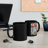 Xylophone - Artsy Alphabet - 11oz Black Mug