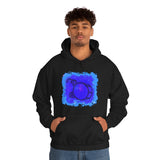 Vintage Blue Cloud - Bass Drum - Hoodie