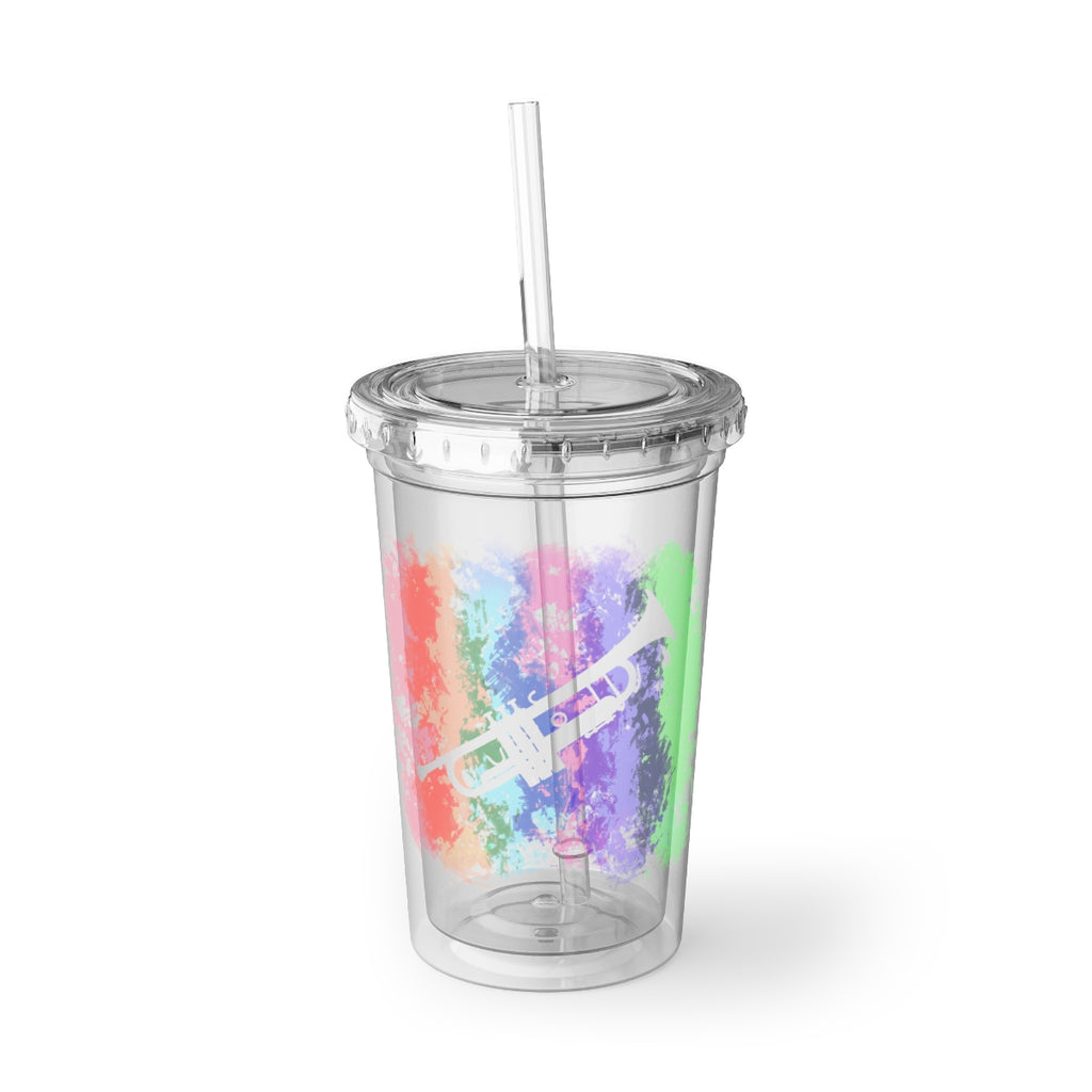 Vintage Rainbow Cloud - Trumpet - Suave Acrylic Cup