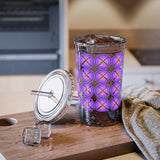 Vintage Grunge Purple Circle - Drumsticks - Suave Acrylic Cup - Pattern