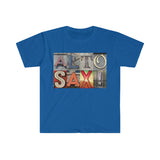 Alto Sax - Artsy Alphabet - Unisex Softstyle T-Shirt