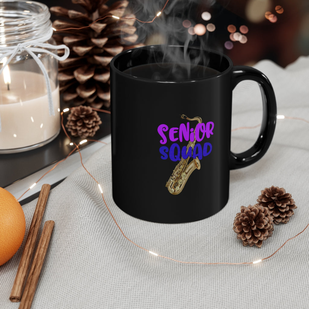 Senior Squad - Tenor Sax - 11oz Black Mug