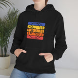 Vintage Grunge Lines Sunset - Cymbals - Hoodie