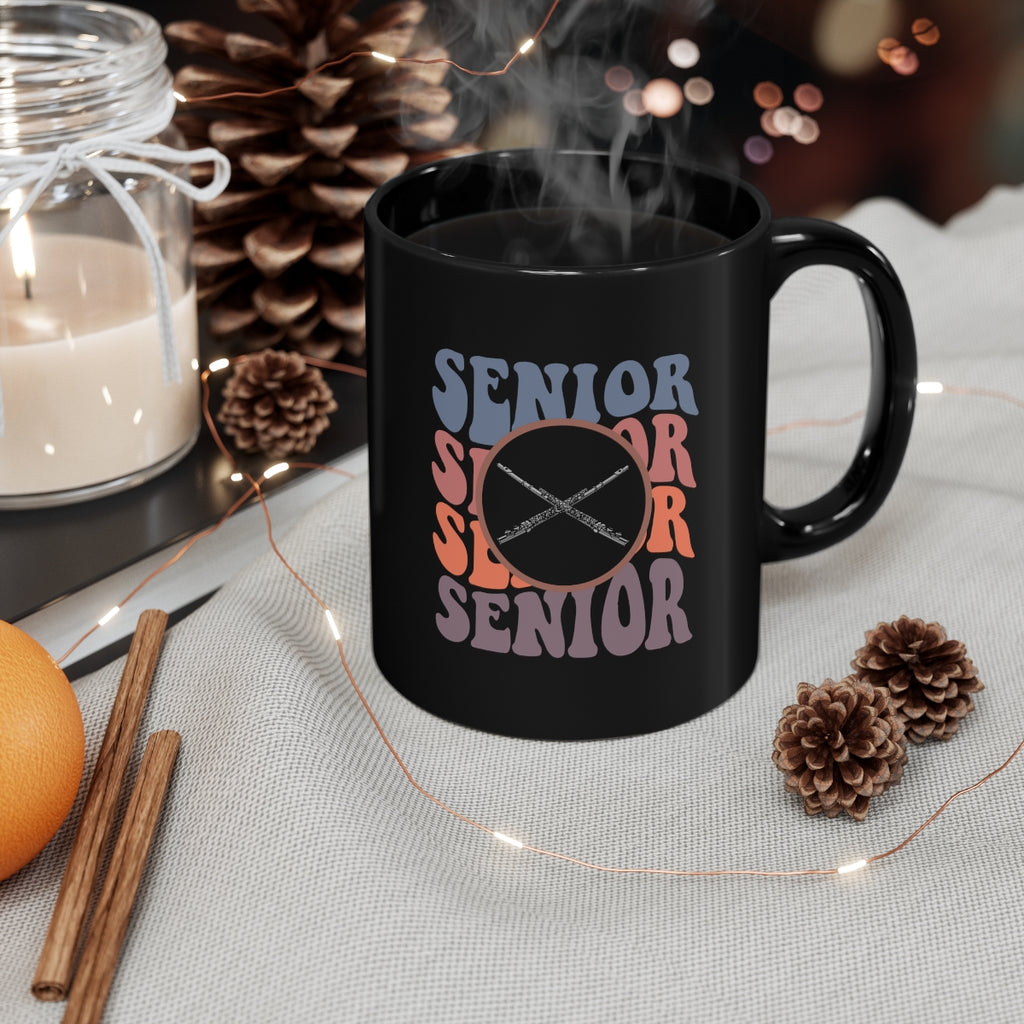 Senior Retro - Flute - 11oz Black Mug