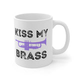 Kiss My Brass - Trumpet - 11oz White Mug