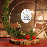 Spit Happens - Trombone - Metal Ornament