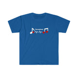 Saxophone - Heartbeat - Unisex Softstyle T-Shirt