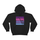 Vintage Grunge Purple Lines - Alto Sax - Hoodie