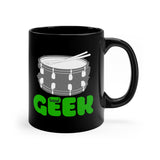 Band Geek - Snare Drum - 11oz Black Mug