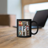 Xylophone - Artsy Alphabet - 11oz Black Mug