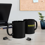 Saxophone - Only - 11oz Black Mug