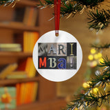 Marimba - Artsy Alphabet - Metal Ornament