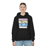 Vintage Grunge Pastel Lines - Bass Drum - Hoodie