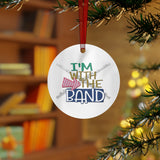 I'm With The Band - Flute - Metal Ornament