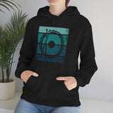 Vintage Grunge Blue Lines - Snare Drum - Hoodie