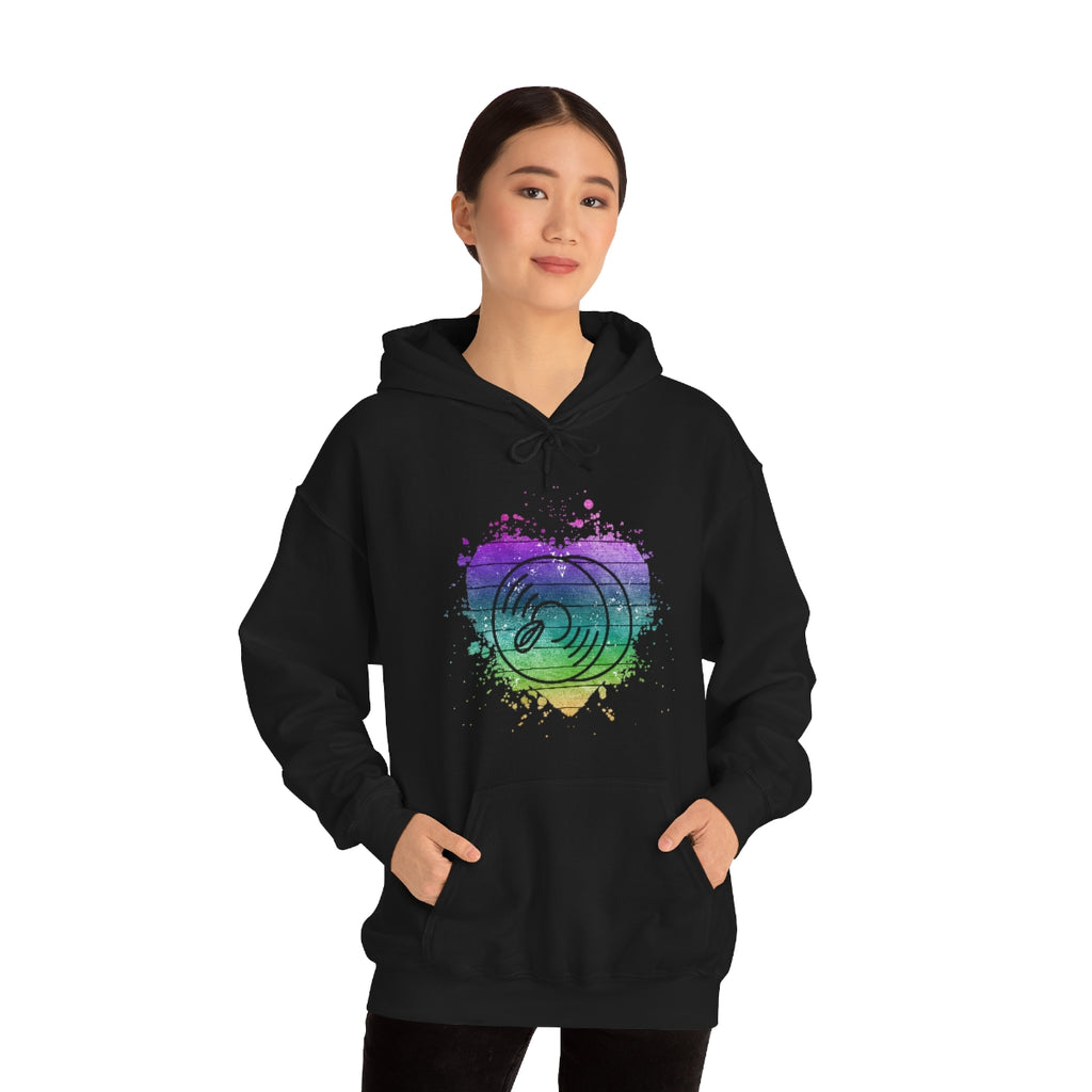 Vintage Rainbow Cloud Heart - Cymbals - Hoodie