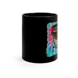 Vintage Wood Tie Dye Lines - Timpani - 11oz Black Mug