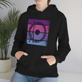 Vintage Grunge Purple Lines - Snare Drum - Hoodie