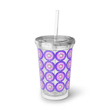 Vintage Grunge Purple Circle - Snare Drum - Suave Acrylic Cup - Pattern