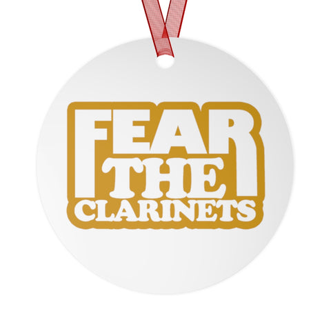 Fear The Clarinets - Gold - Metal Ornament