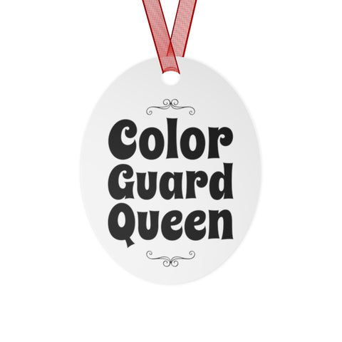 Color Guard Queen 10 - Metal Ornament