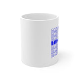 Marching Band - Blue Retro - 11oz White Mug