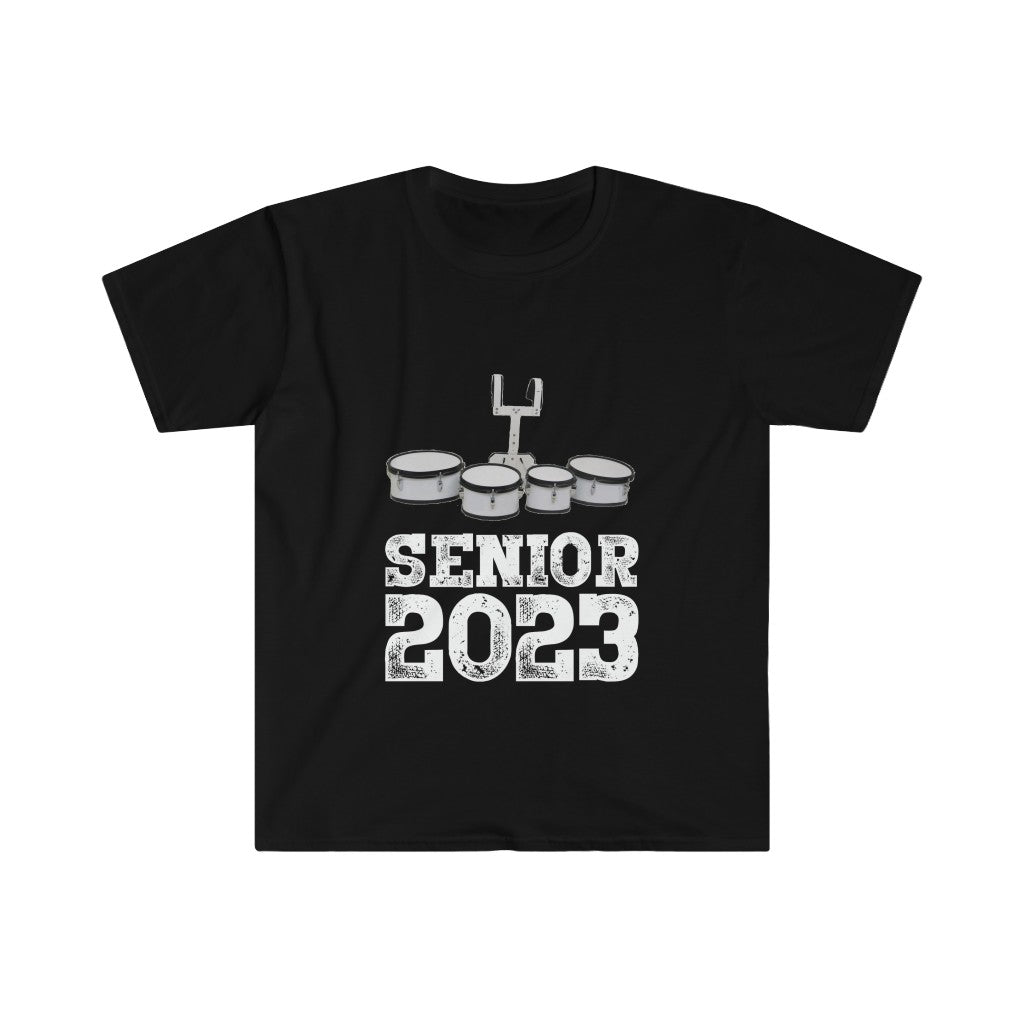 Senior 2023 - White Lettering - Quads/Tenors - Unisex Softstyle T-Shirt