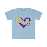 Peace, Love, Bass Drum - Unisex Softstyle T-Shirt