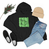 Vintage Green Glitter Dots - Bass Drum - Hoodie