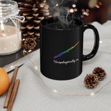 Unapologetically Me - Rainbow - Flute - 11oz Black Mug