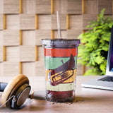 Vintage Grunge Lines - Tuba - Suave Acrylic Cup