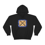 Vintage Blue Burlap - Drumsticks - Hoodie