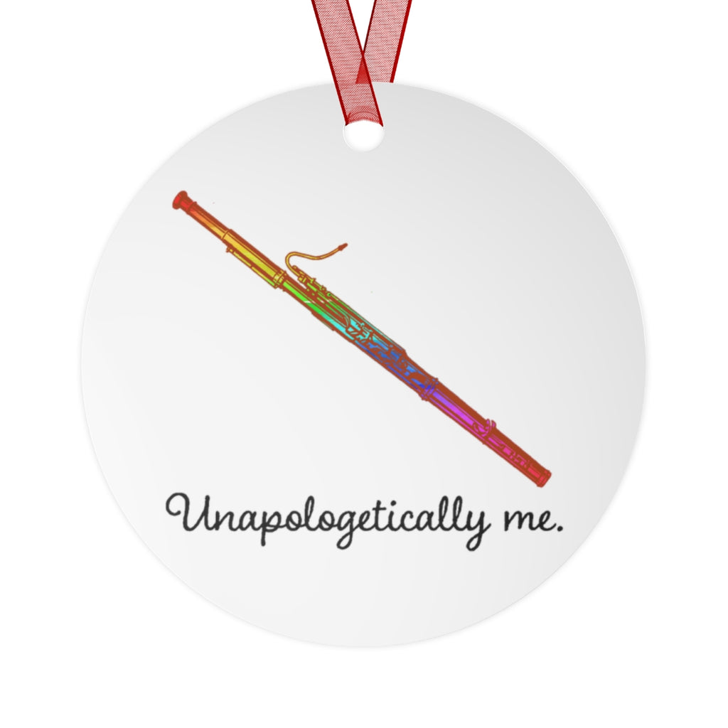 Unapologetically Me - Rainbow - Bassoon - Metal Ornament