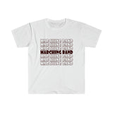 Marching Band - Retro - Maroon - Unisex Softstyle T-Shirt