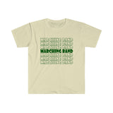 Marching Band - Retro - Green - Unisex Softstyle T-Shirt