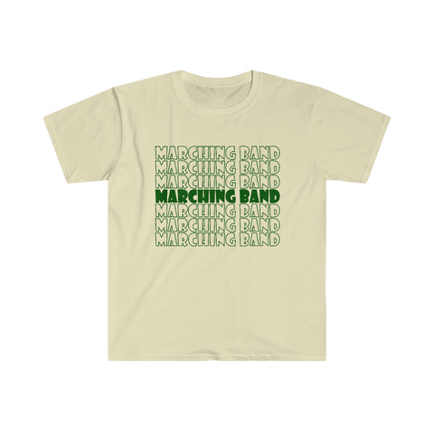 Marching Band - Retro - Green - Unisex Softstyle T-Shirt