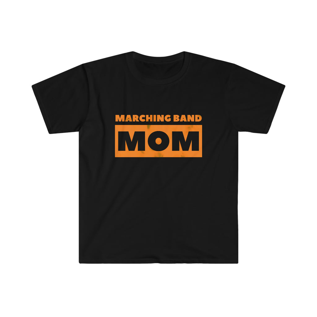 Marching Band Mom - Orange - Unisex Softstyle T-Shirt