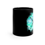 Vintage Turquoise Cloud - Clarinet - 11oz Black Mug