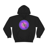 Vintage Grunge Purple Circle - Alto Saxophone - Hoodie