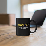 Tenor Sax - Only - 11oz Black Mug