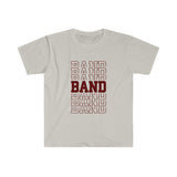 Band - Retro - Maroon - Unisex Softstyle T-Shirt