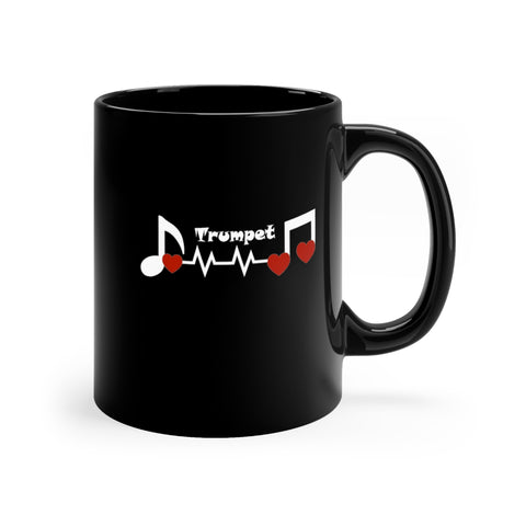 Trumpet - Heartbeat - 11oz Black Mug