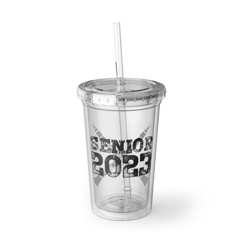 Senior 2023 - Black Lettering - Clarinet - Suave Acrylic Cup