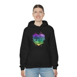 Vintage Rainbow Cloud Heart - Cymbals - Hoodie